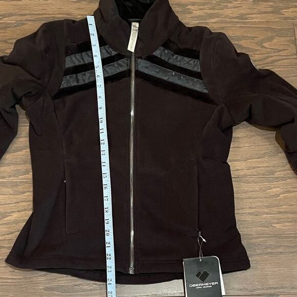 Obermeyer Women’s Ariadne Black Fleece Jacket Size Small NWT - Picture 8 of 10
